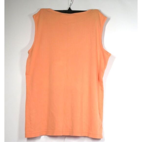 Liz Claiborne Lizwear Jeans V Neck Tank Top Peach Women M - Picture 2 of 3